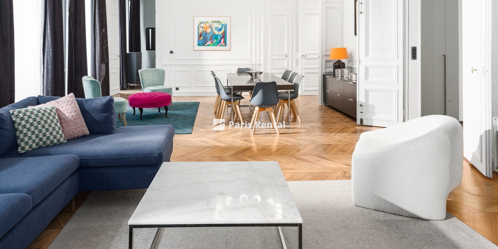 Living room - dining room - 
    8th district
  Champs-Elysées, Paris 75008
