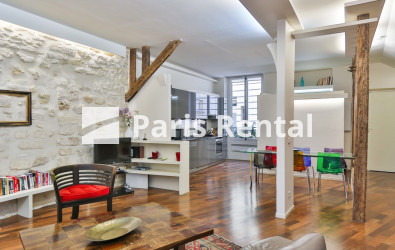 Living room - dining room - 
    2nd district
  Montorgueil, Paris 75002

