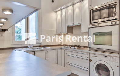 Furnished apartment rental 2 bedrooms (101 m²) Paris 16th (Avenue ...