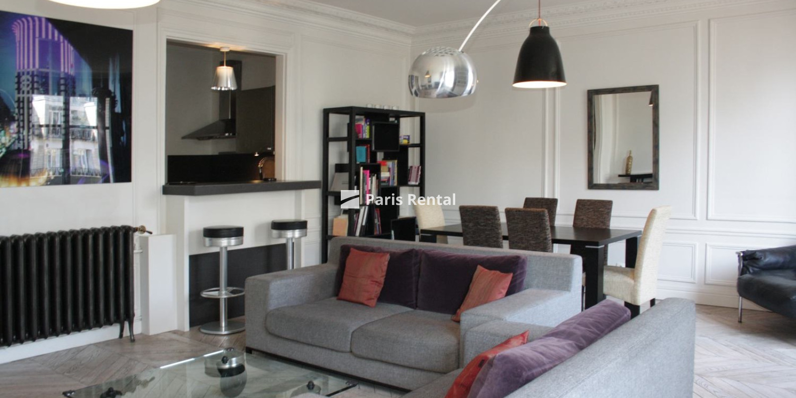 Living room - dining room - 
    16th district
  Trocadéro / Passy, Paris 75016

